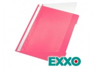 Dosar plastic cu sina EXXO roz